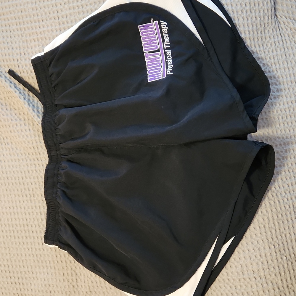 Womens collegiate athletic shorts